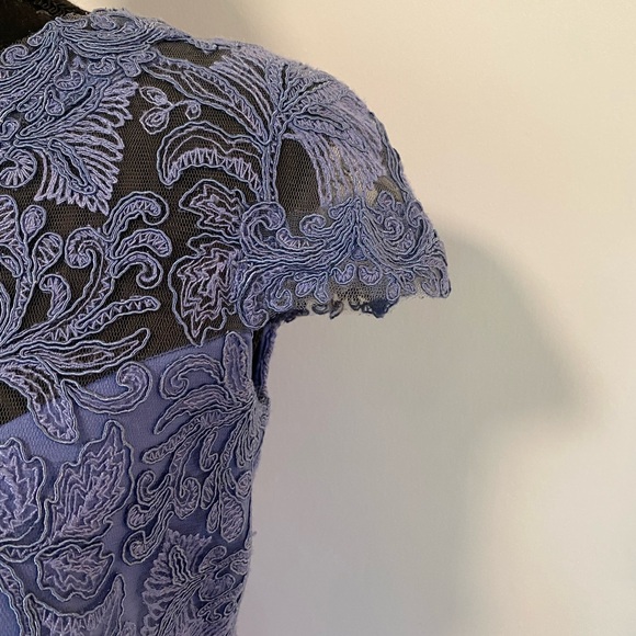 Tadashi Shoji Corded Lace Cap-Sleeve Cocktail Dress - Picture 5 of 12